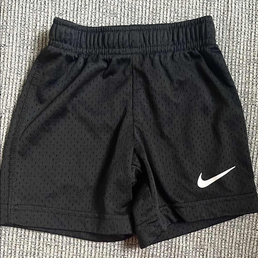 Nike Toddler Black Elastic Mesh Shorts